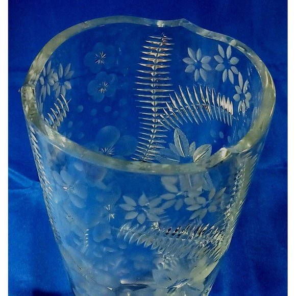 Stunning Thomas Dresden 12" 12lb Fantasy Flowers Brilliant Cut Gl… - Picture 10 of 11